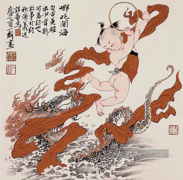 Zhou Yixin 13 Art chinois traditionnel Peintures à l'huile
